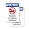 Signmission No Food Or Drink Allowed, 10 in W x Rectangle, Plastic OS-2PACK-NS-P-1014-V-14580 - alternate 1